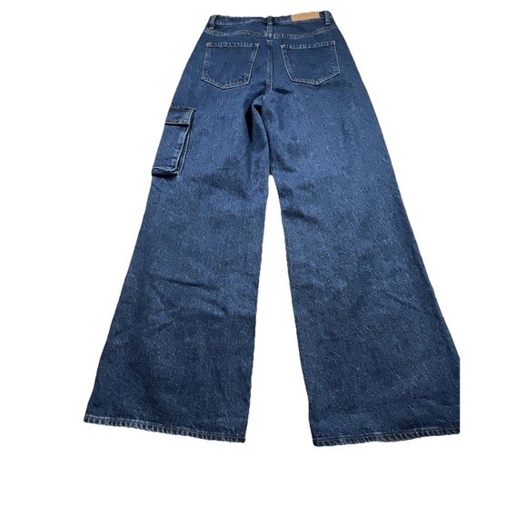 PacSun Wide Leg Jeans Women’s Sz 26 High Rise Baggy Cargo 90’s Y2K Grunge Skater - Picture 2 of 12